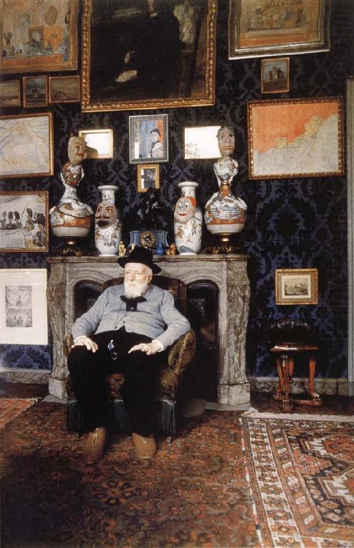 James Ensor in his studio, James Ensor